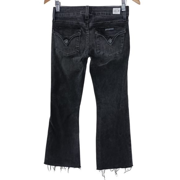 Hudson Collin Mid-Rise Cropped Bootcut Jeans in Black Wash Size 26 - Picture 5 of 10